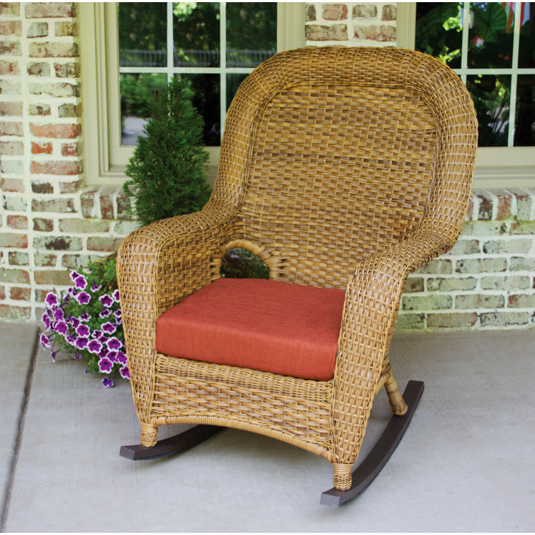 Tortuga Sea Pines 2 Pc. Rocker with Cushion and Table Set Rave Lemon